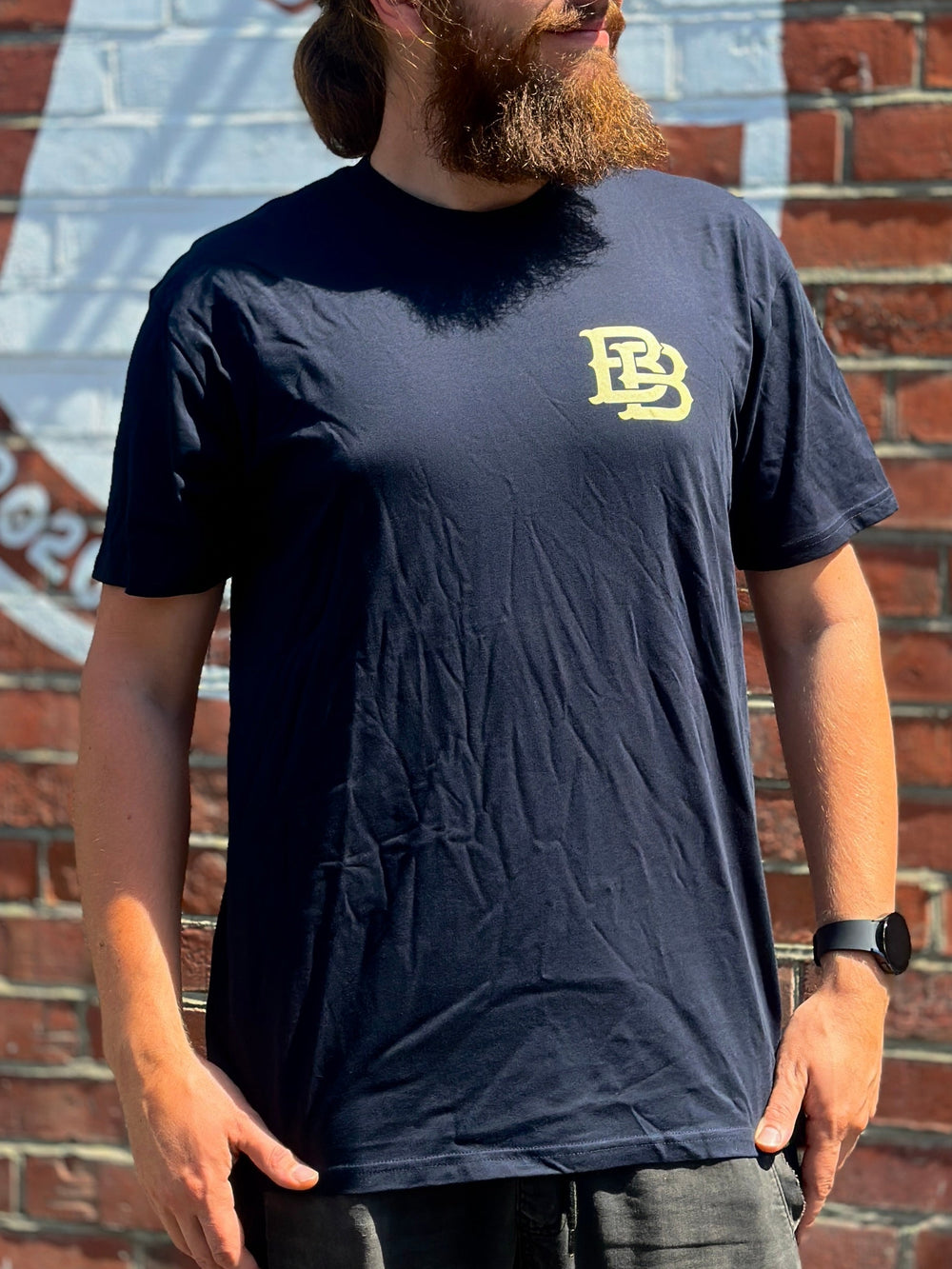 Bacon Brothers Navy Tee