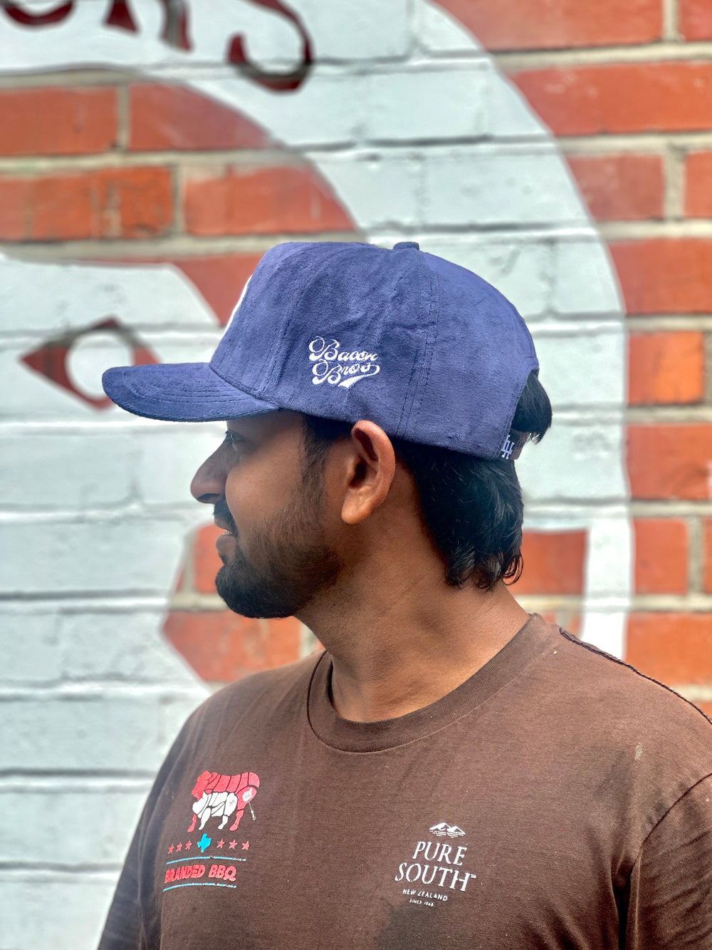 Bacon Brothers X Leadhead Navy Baseball Cap
