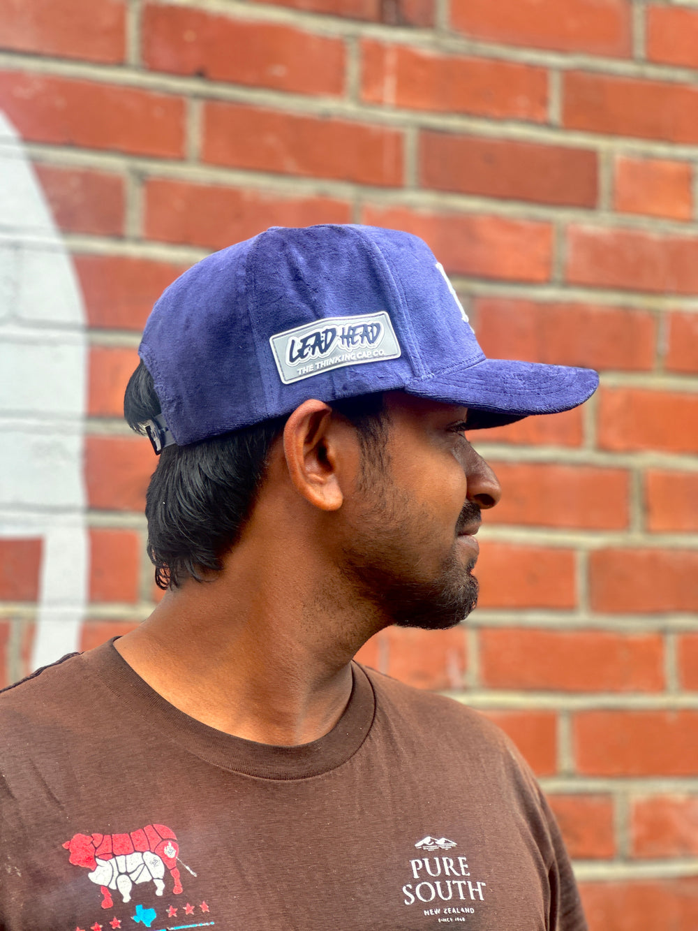 Bacon Brothers X Leadhead Navy Baseball Cap