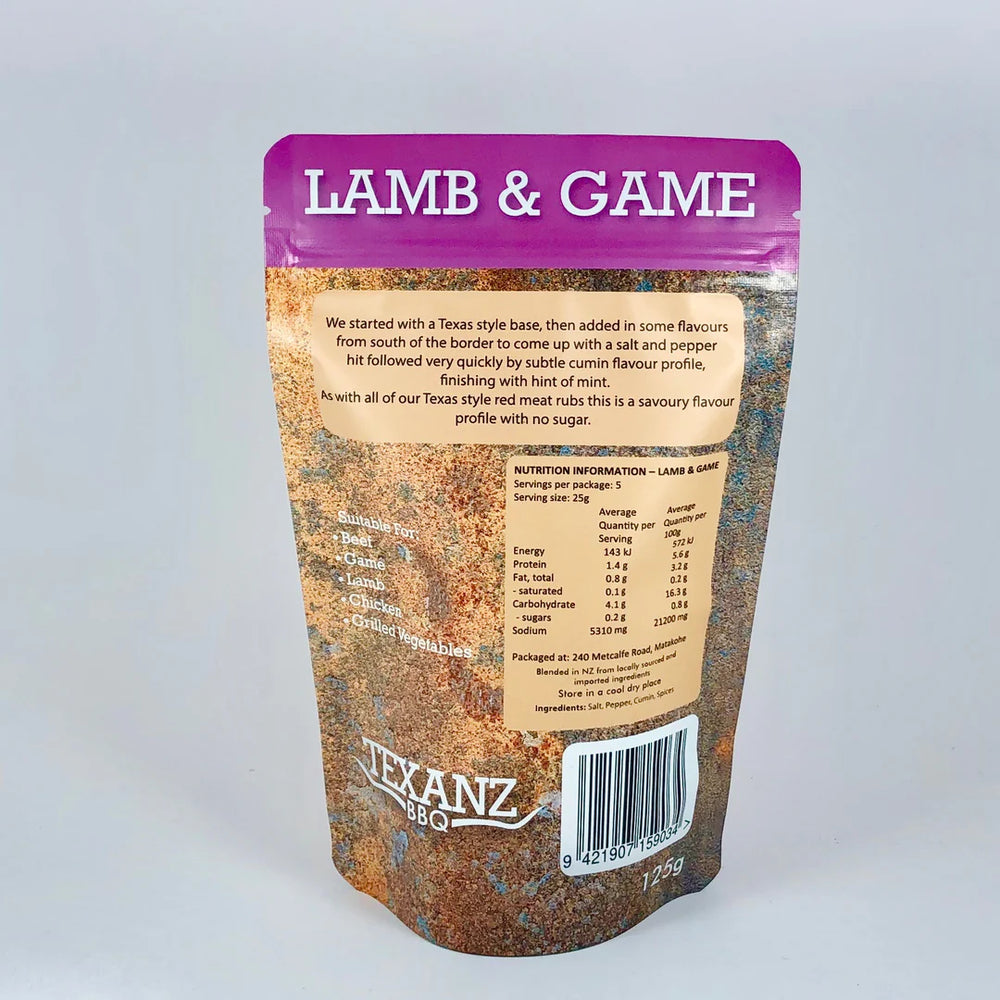 Lamb & Game Texanz BBQ Rub