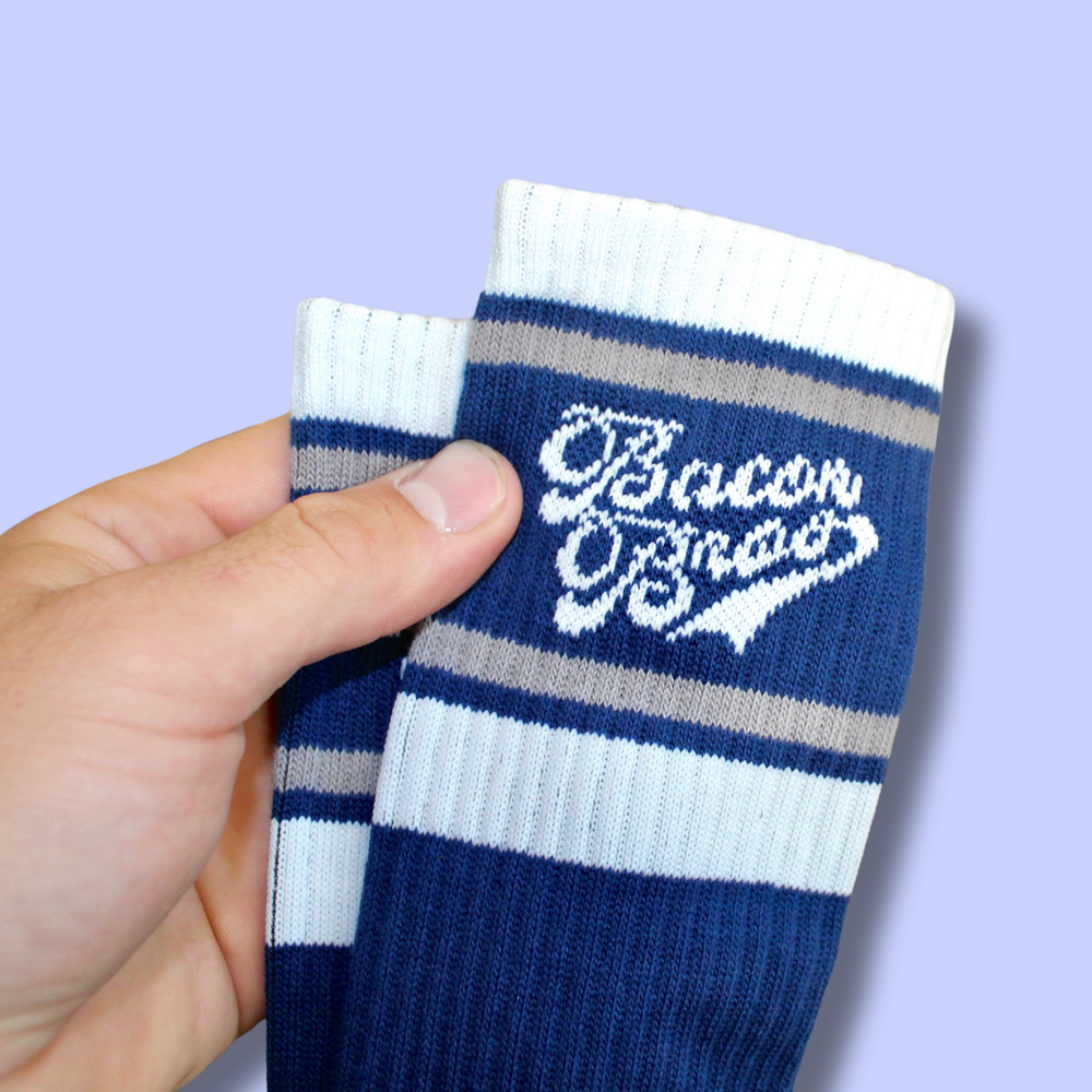 Dark Blue BB Crew Socks