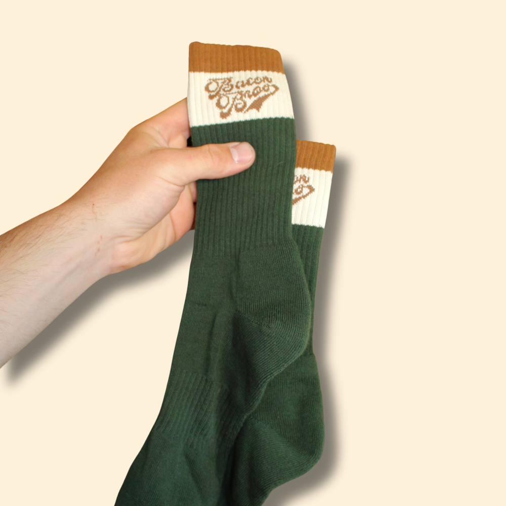 Green BB Crew Socks