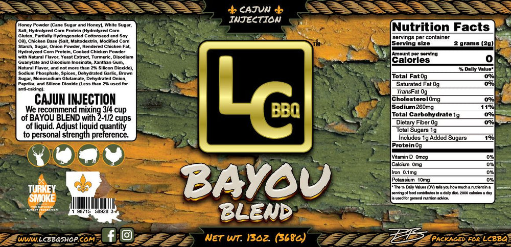 Bayou Blend - Cajun Injection - 13oz shaker