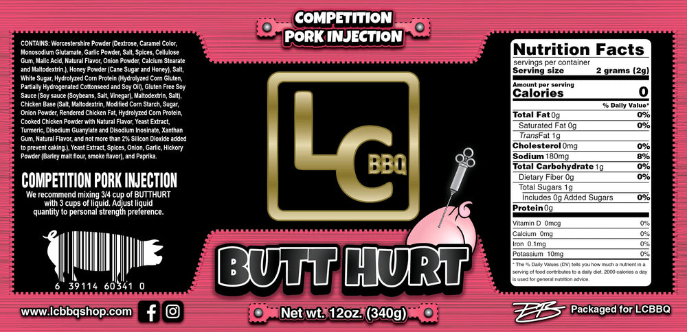 ButtHurt - Competition Pork Injection - 12 oz Shaker