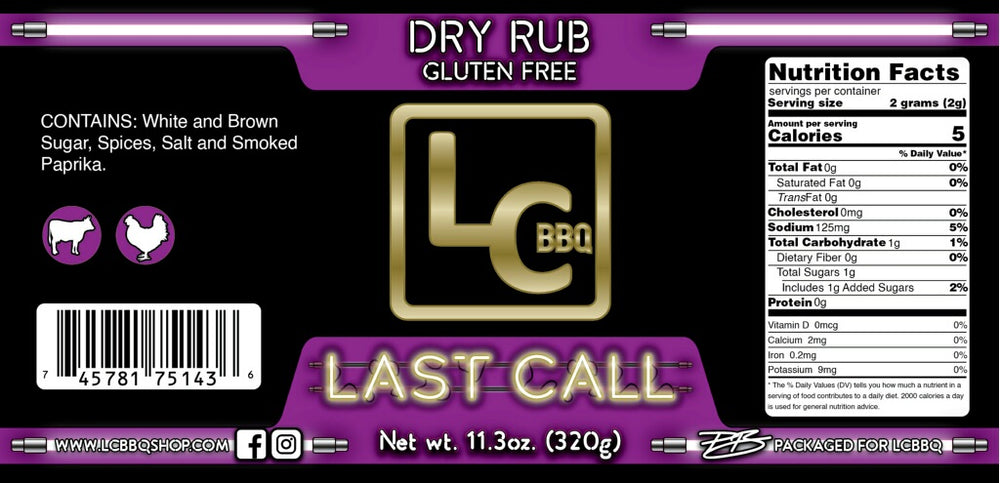 Last Call - 11.3 oz Shaker Last Call - 11.3 oz Shaker