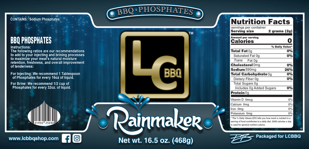 Rainmaker - BBQ Phosphates - 16.5oz Shaker