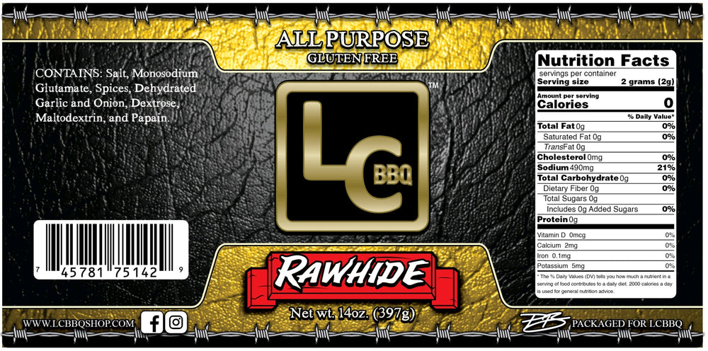 Rawhide - Competition All Purpose Rub -14oz